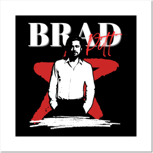 Brad pitt retro style Posters and Art